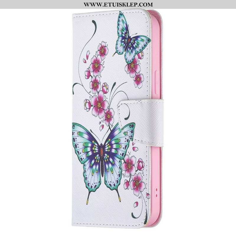 Etui Folio do iPhone 13 Pro Max Niesamowite Motyle